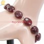 Handcrafted natural cabochon ruby gemstone bracelet