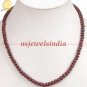 Handmade Natural cabochon ruby beads gemstone necklace
