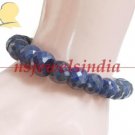 Handcrafted natural sapphire beads gemstone brac elet