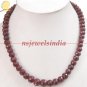 Magnificent natural ruby beads gemstone necklace