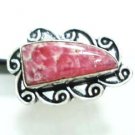 6.24gms Handmade natural agate gemstone silver ring