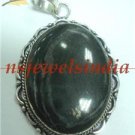 15.73gms Designer  natural onyx gemstone silver pendant