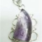11.93gms Naturale amethyst gemstone silver pendant