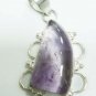 11.93gms Naturale amethyst gemstone silver pendant
