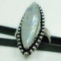 7.18gms Handcrafted natural onyx gemstone silver ring