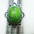 6.25gms Designer natural turquoise gemstone silver ring