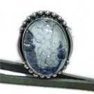 7.28gms Stunning designer natural gemstone silver ring