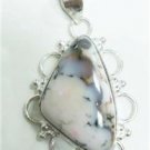 13.75gm Handmade naturale agate gemstone silver pendant