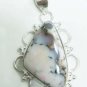 13.75gm Handmade naturale agate gemstone silver pendant