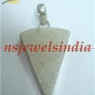 17.70gms Handcrafted natural gemstone & silver pendant