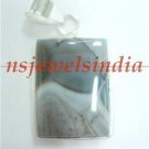13.71gms Designer  natural onyx gemstone silver pendant