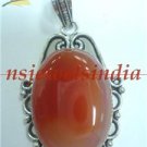 15.82gms Magnificent onyx gemstone & silver pendant