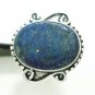 7.38gms Handmade natural lapis gemstone silver ring