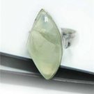 5.78gm Natural Flourite color onyx gemstone silver ring