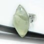 5.78gm Natural Flourite color onyx gemstone silver ring