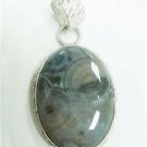 10.00gms Designer natural onyx gemstone silver pendant