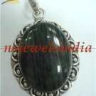 16.21gms Handcrafted agate gemstone silver pendant