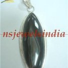 19.50gms Handcrafted onyx gemstone silver pendant