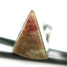8.44gms Handcrafted natural agate gemstone silver ring