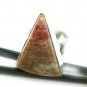 8.44gms Handcrafted natural agate gemstone silver ring