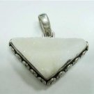 16.74gms Handcrafted natural gemstone silver pendant