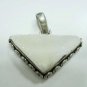 16.74gms Handcrafted natural gemstone silver pendant