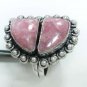 9.37gms Handmade natural agate gemstone silver ring