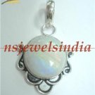 9.40gms Handcrafted natural gemstone silver pendant