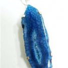 9.66gm Handmade Natural agate gemstone silver pendant