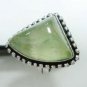9.73gm Natural Flourite color onyx gemstone silver ring