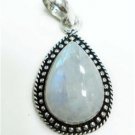9.98gm Handcrafted  Natural gemstone silver pendant