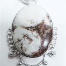24.49gm Designer naturale agate gemstone silver pendant