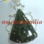 11.69gms Magnificent agate gemstone & silver pendant