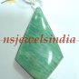 12.35gms Handmade natural onyx gemstone silver pendant