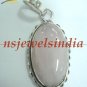 12.50gms Handmade natural onyx gemstone silver pendant
