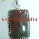 20.00gms Designer Natural agate gemstone silver pendant