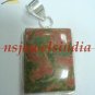 16.77gms Handmade natural agate gemstone silver pendant