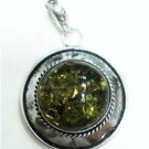 11.24gms Handcrafted natural gemstone silver pendant