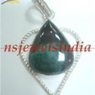 8.63gms Magnificent natural gemstone & silver pendant