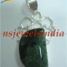8.86gms Designer  natural onyx gemstone silver pendant