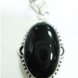 10.36gms Handcrafted onyx gemstone silver pendant
