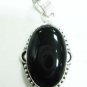 10.36gms Handcrafted onyx gemstone silver pendant