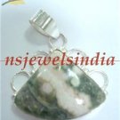 9.44gm Designer Natural agate gemstone & silver pendant
