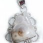 11.28gms designer natural agate gemstone silver pendant