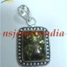 9.89gms Magnificent natural gemstone & silver pendant