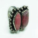 11.37gms Handcrafted natural agate gemstone silver ring