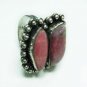 11.37gms Handcrafted natural agate gemstone silver ring
