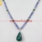 Designer Natural Emerlad & blue Gemstone Necklace