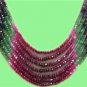7 strand elegant designer multicolor gemstone necklace