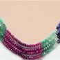 Magnificenet ruby,emerald & sapphire gemstone string